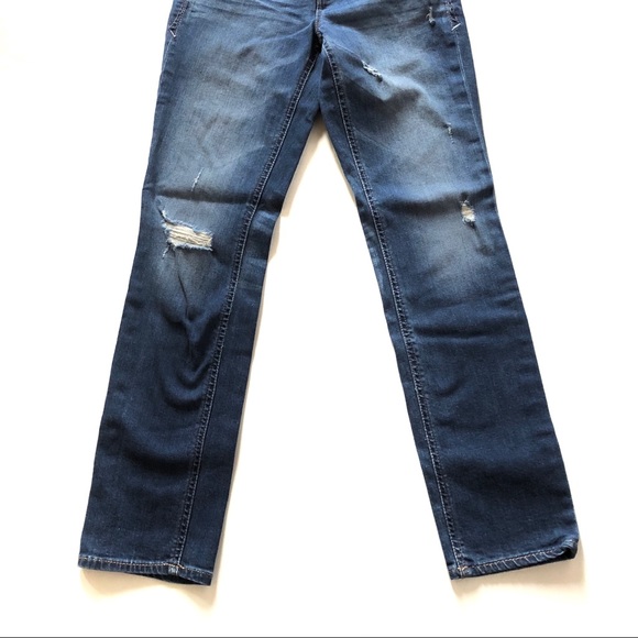 Express Stella Distressed Skinny Low Rise Jeans - Picture 4 of 8